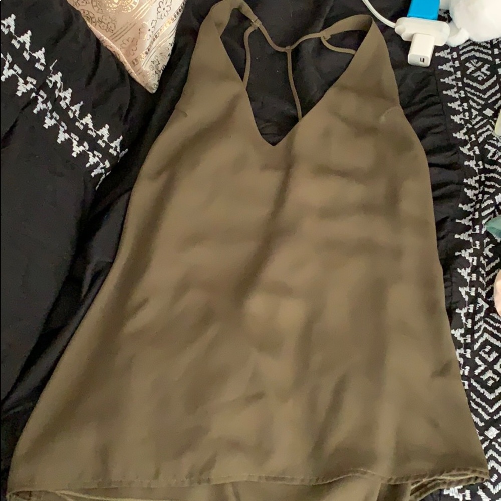 Open back tank top